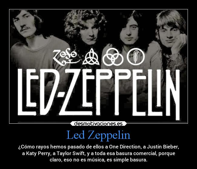 carteles rock led zeppelin desmotivaciones