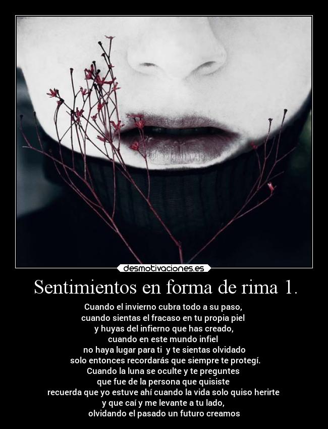 Sentimientos en forma de rima 1. - 