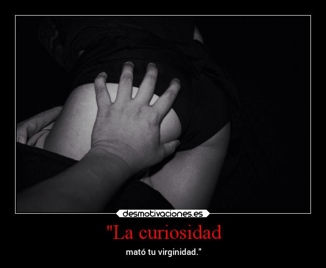 La curiosidad - mató tu virginidad.