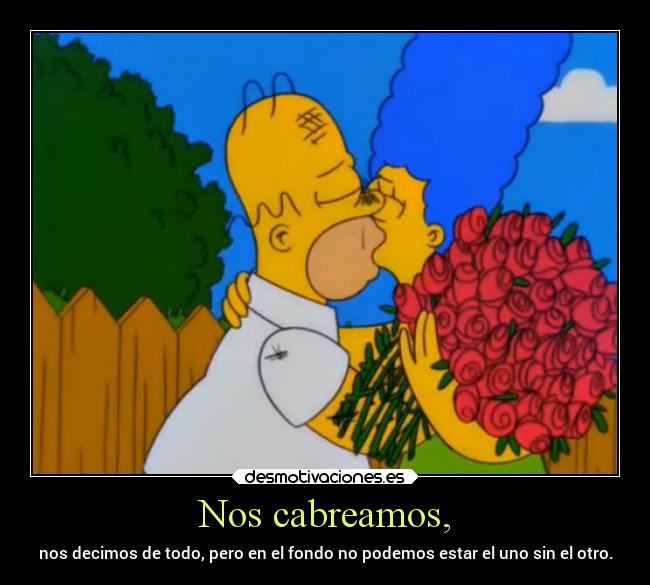 carteles simpsons besos desmotivaciones