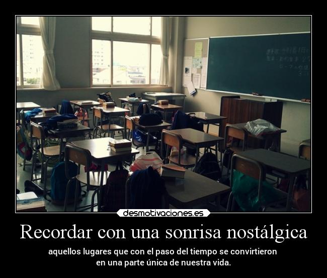 Recordar con una sonrisa nostálgica -