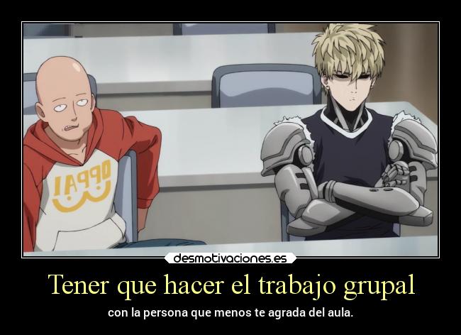 carteles trabajo anime escuela trabajo agradar persona desmotivaciones