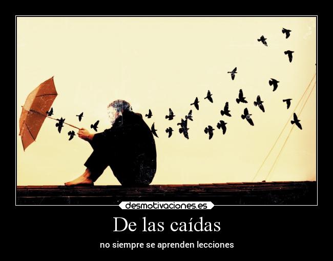 De las caídas - no siempre se aprenden lecciones