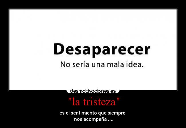 la tristeza - 