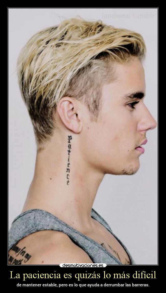 La paciencia es quizás lo más difícil -