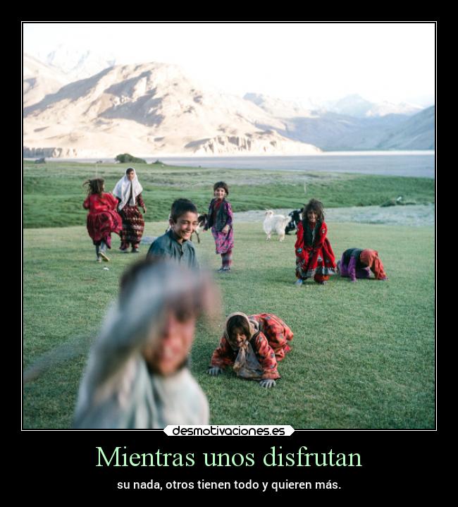 Mientras unos disfrutan -