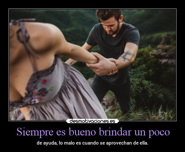 Siempre es bueno brindar un poco -