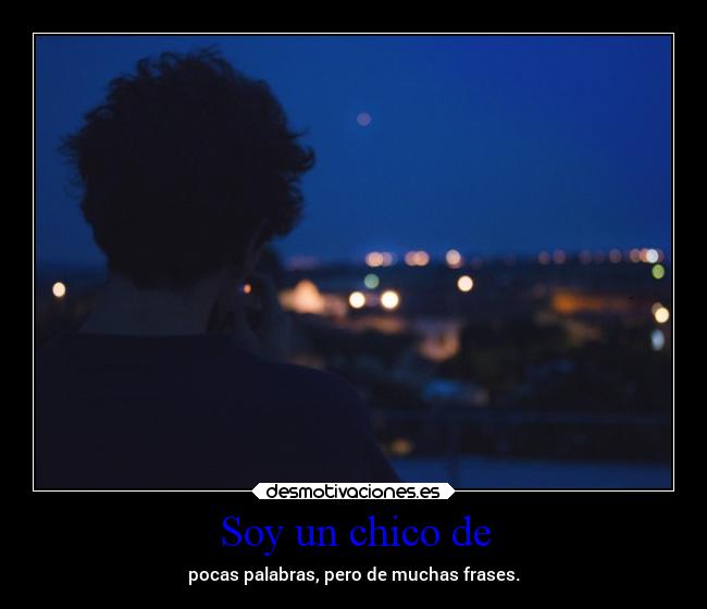 Soy un chico de -