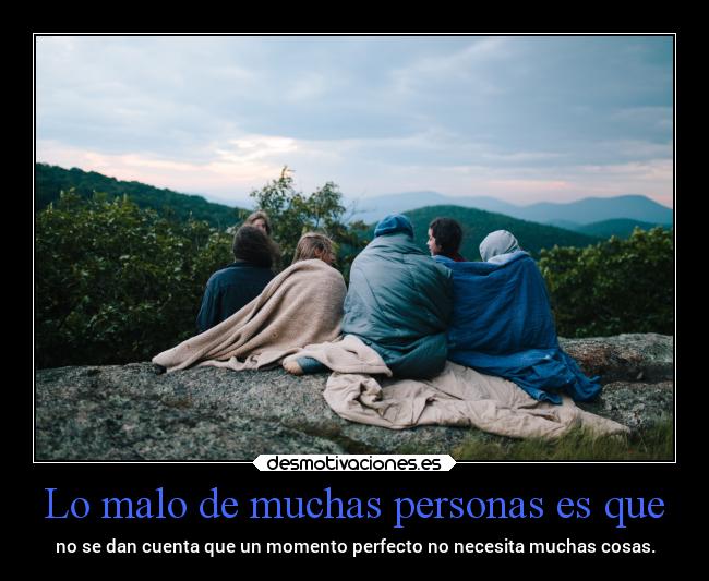 Lo malo de muchas personas es que -