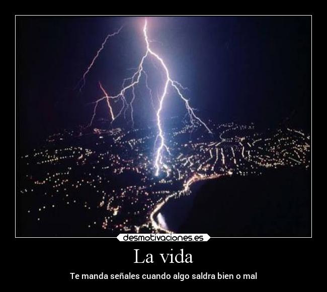 La vida - Te manda señales cuando algo saldra bien o mal