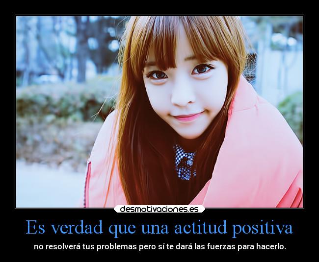 Es verdad que una actitud positiva - 