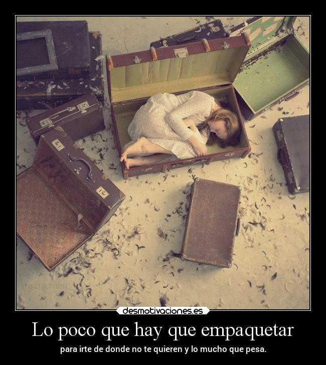 Lo poco que hay que empaquetar -