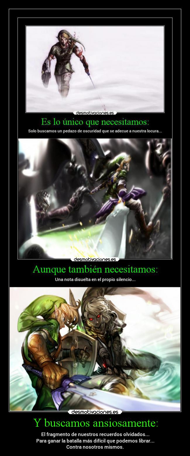 Y buscamos ansiosamente: - 