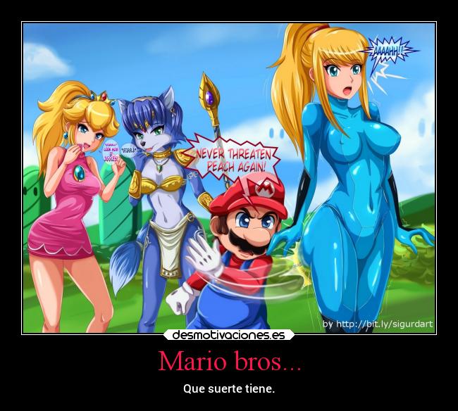 Mario bros... - Que suerte tiene.