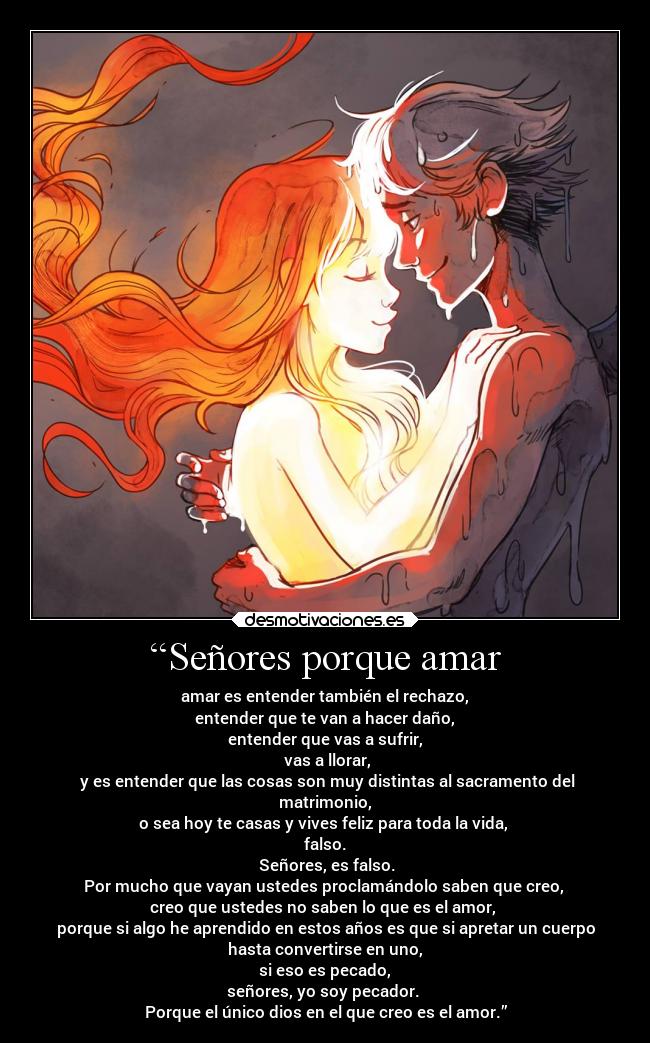 “Señores porque amar - 
