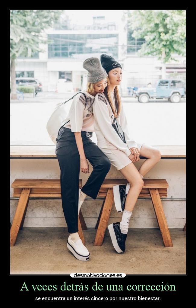 A veces detrás de una corrección -