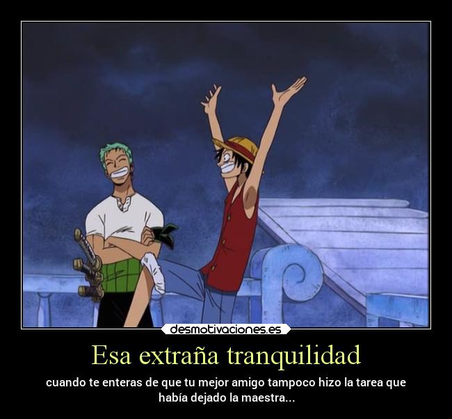 carteles amistad amigos anime escuela piece desmotivaciones