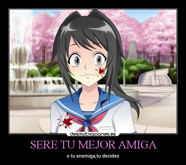 carteles amistad ayano aishi desmotivaciones