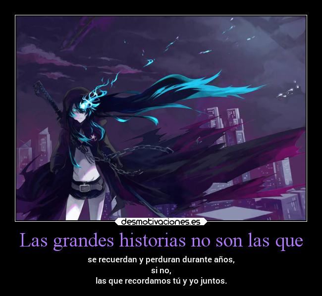 Las grandes historias no son las que - 