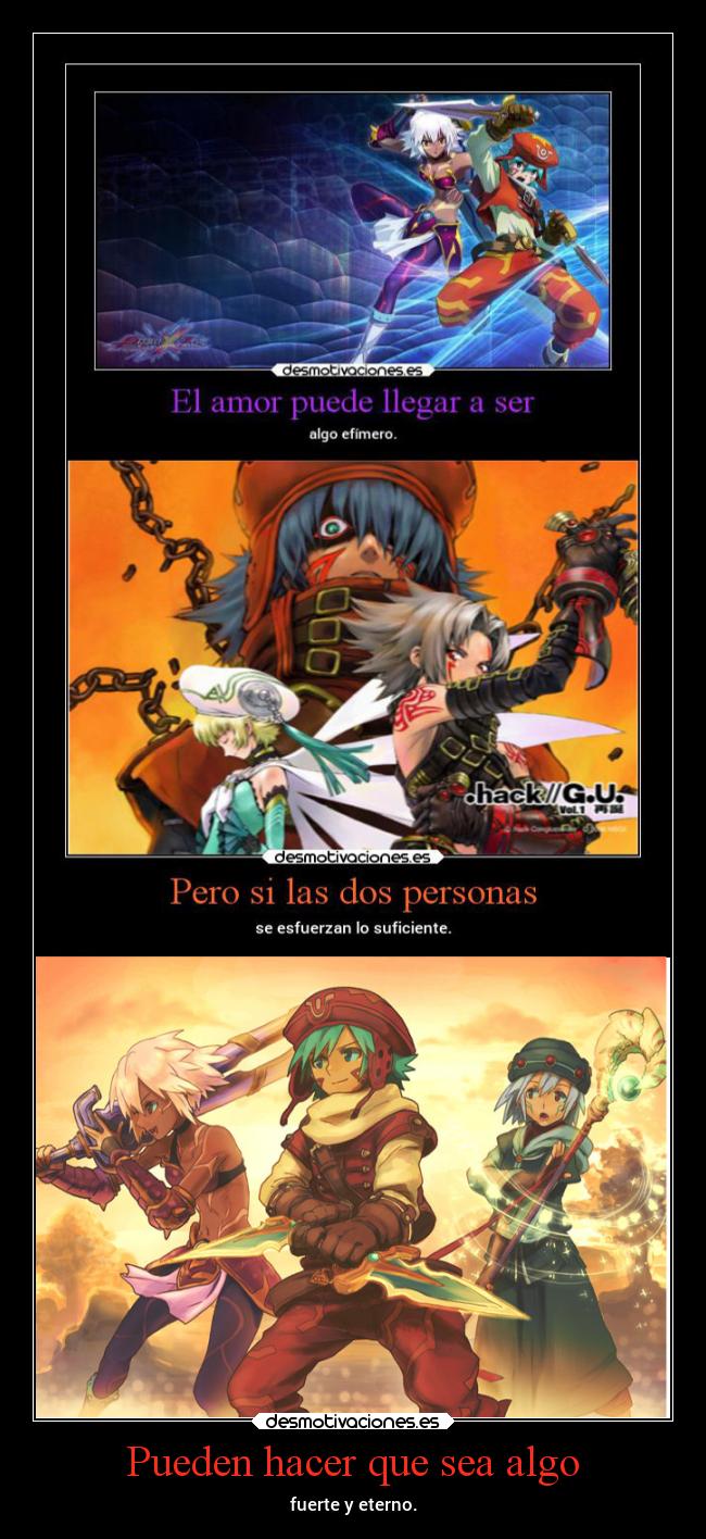 Pueden hacer que sea algo -