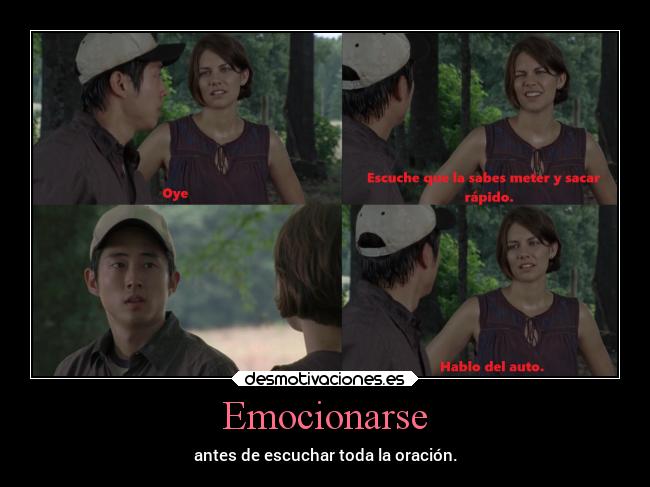 carteles amor walking dead animarse emocionarse desmotivaciones