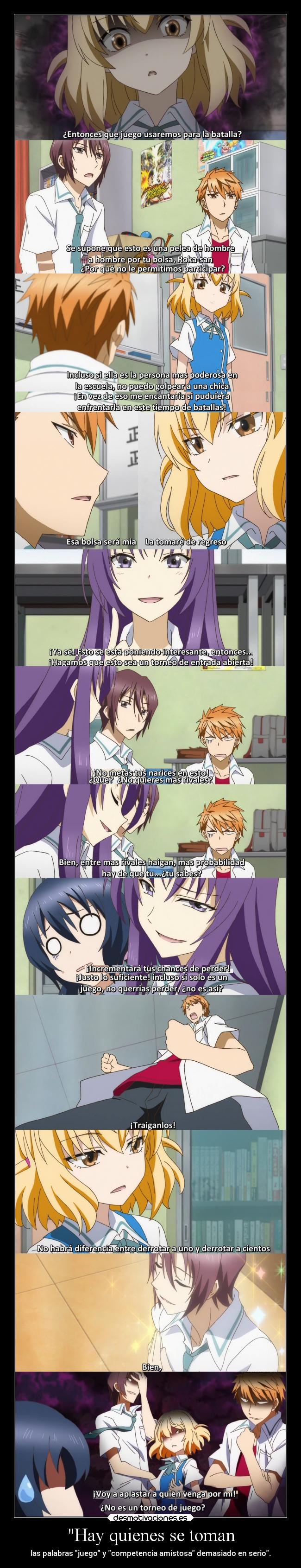 carteles anime amistad juego proejctd competir serio raptorhunters desmotivaciones