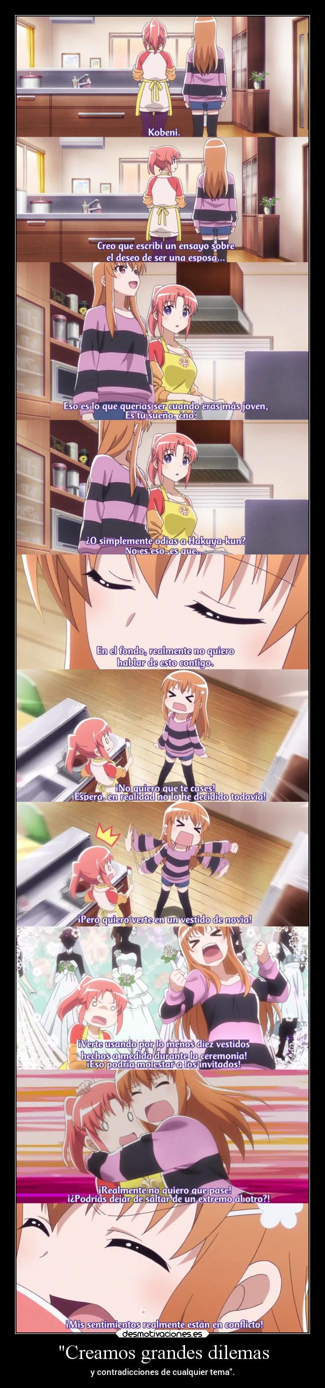 carteles anime familia dilema contradiccion projectd tema variar raptorhunters desmotivaciones