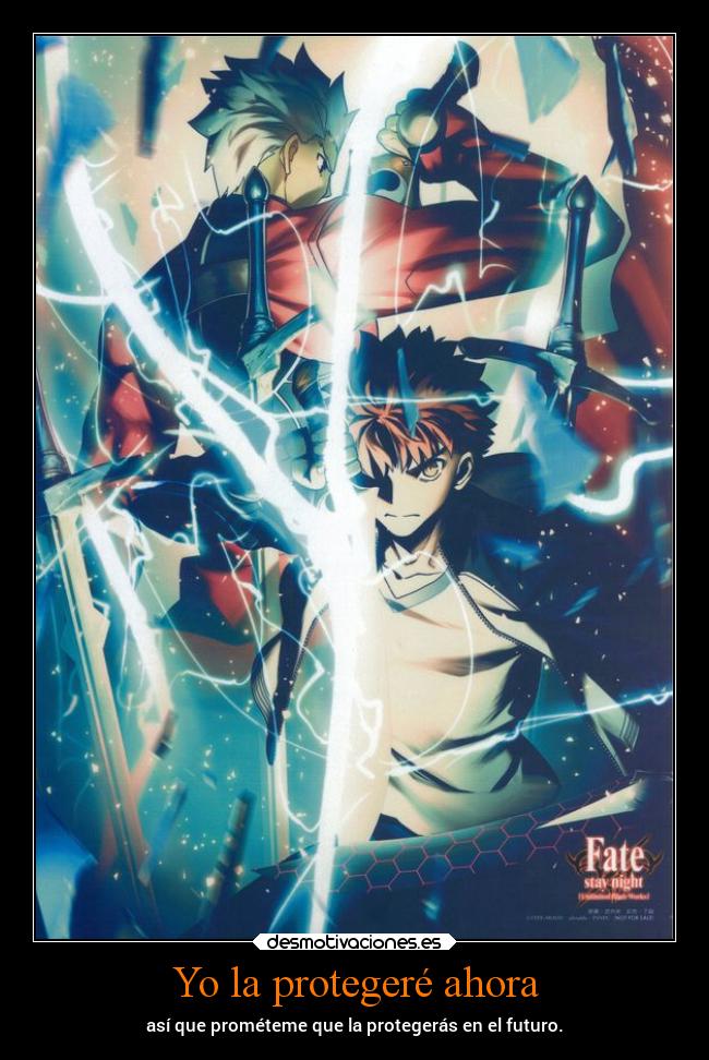 carteles anime fatestaynight shirou danieldats desmotivaciones