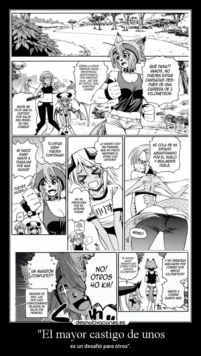 carteles anime mayor castigo pesimista proejctd desafio entusiasmo optimismo personas raptorhunters manga desmotivaciones