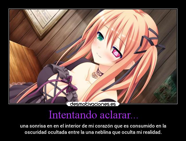 Intentando aclarar... -