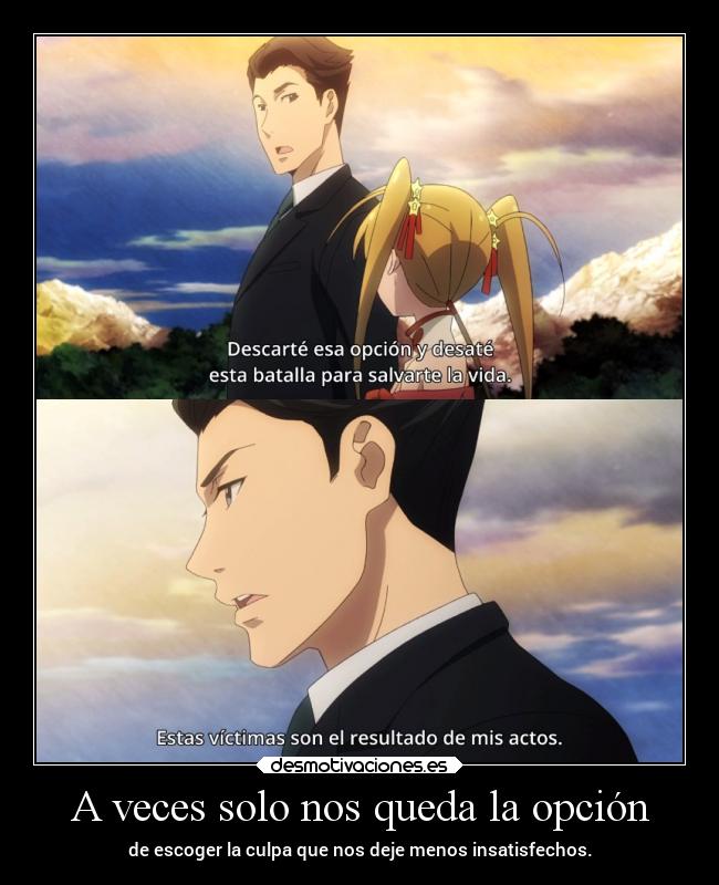 A veces solo nos queda la opción -