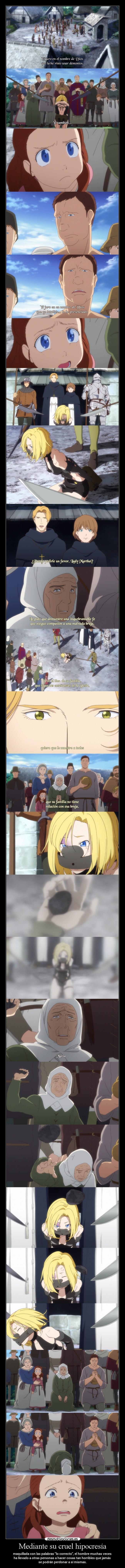 carteles anime vida mundo dolor religion dios raptorhunters harukaze epicanime junketsu maria bruja desmotivaciones