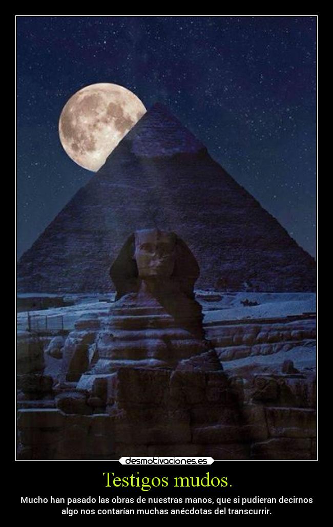 Testigos mudos. - 