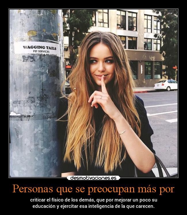 Personas que se preocupan más por - 