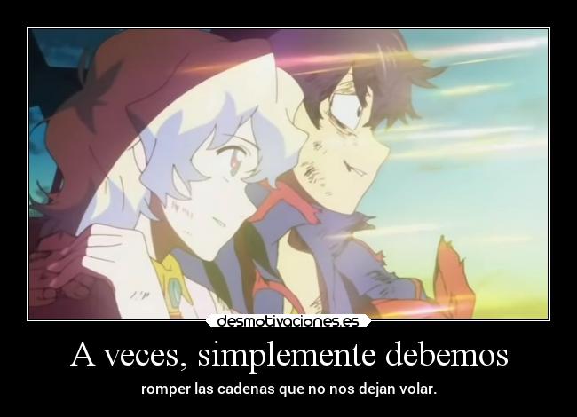 carteles caracter hipster literatura distancia anime tengen toppa gurren lagann desmotivaciones