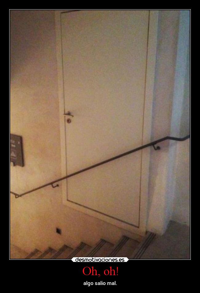 Oh, oh! - algo salio mal.