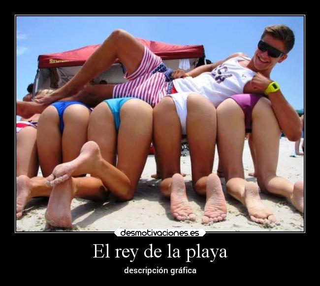 El rey de la playa - descripción gráfica