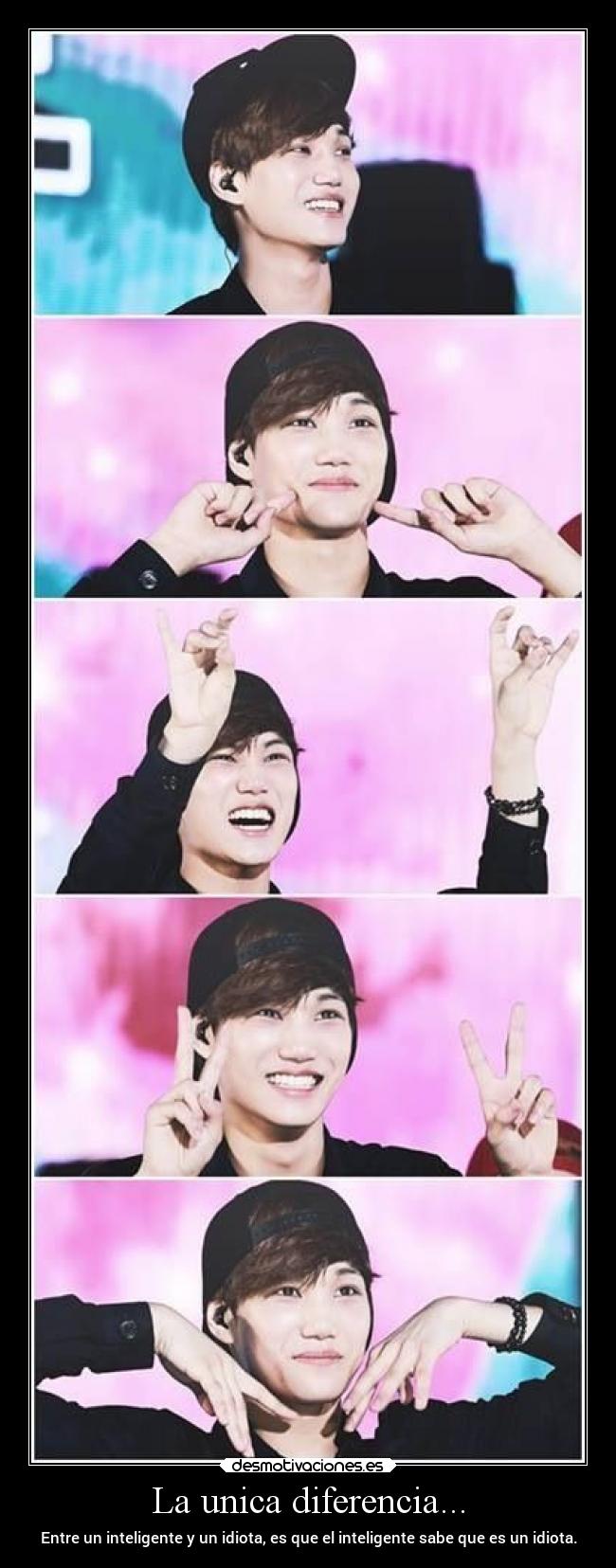 La unica diferencia... - Entre un inteligente y un idiota, es que el inteligente sabe que es un idiota.