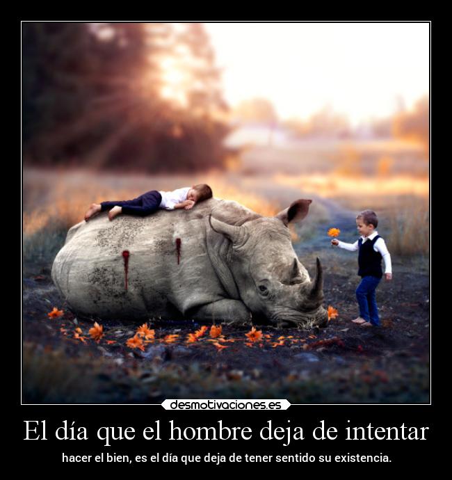 El día que el hombre deja de intentar - 