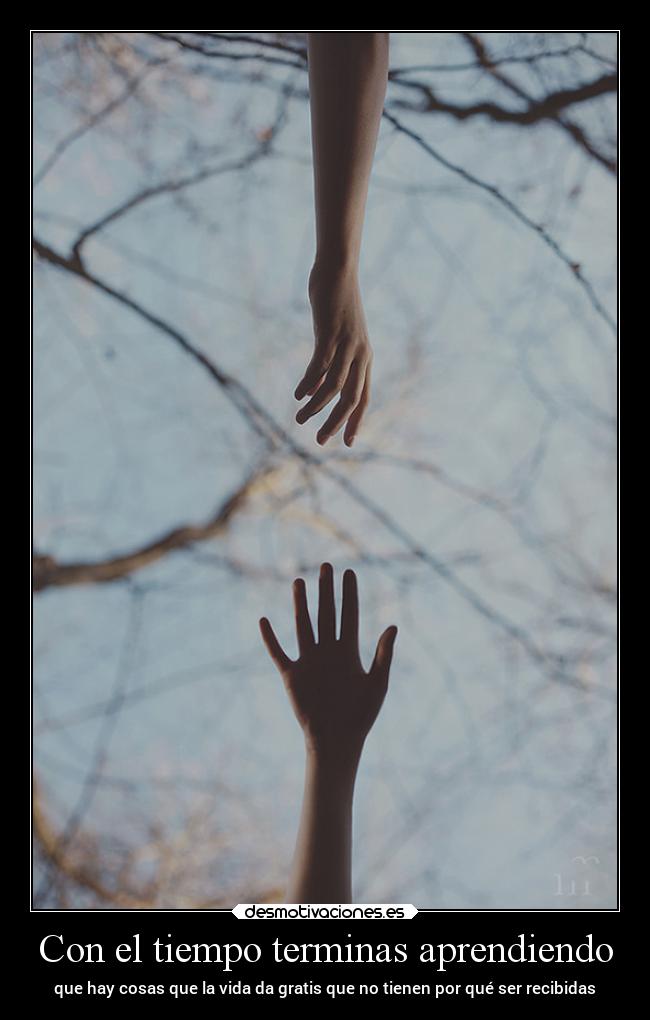 Con el tiempo terminas aprendiendo - 