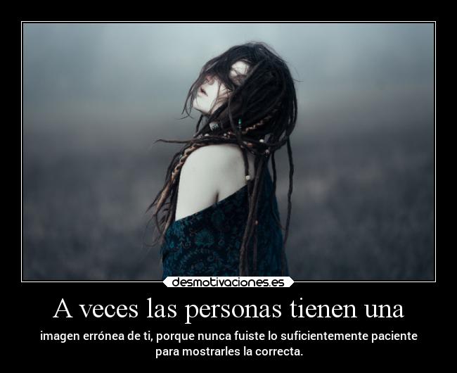 A veces las personas tienen una -