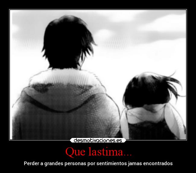 Que lastima... -