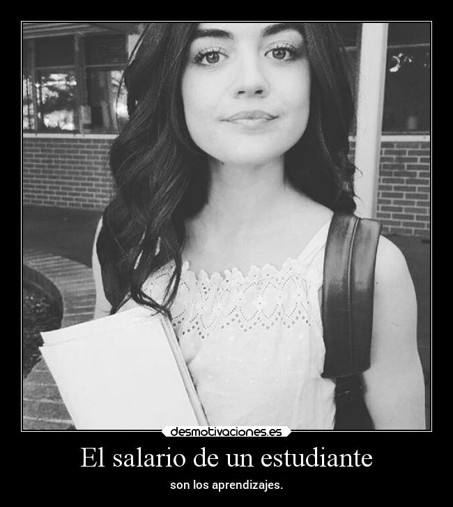 El salario de un estudiante -