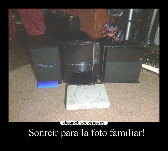 ¡Sonreír para la foto familiar! -