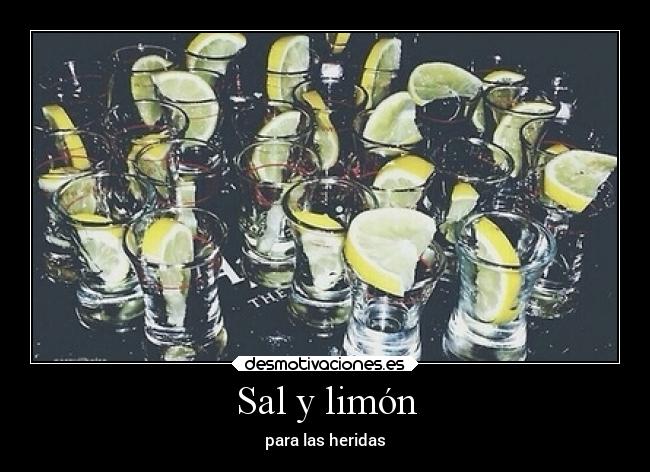 Sal y limón - para las heridas