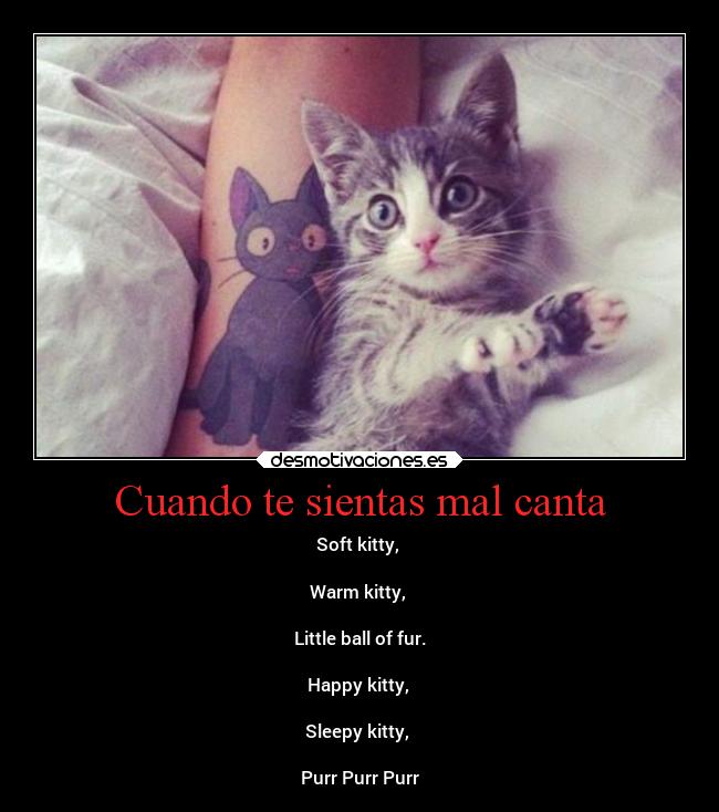 Cuando te sientas mal canta -