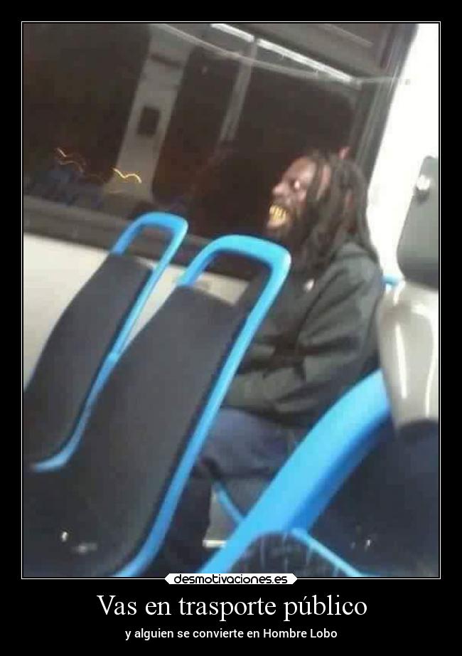 Vas en trasporte público -