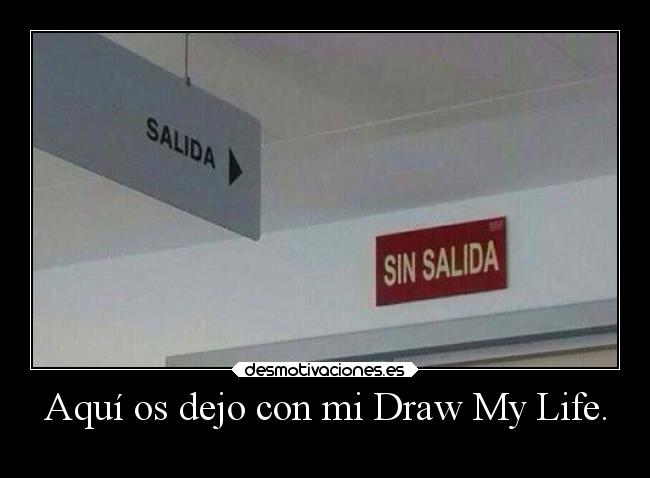 Aquí os dejo con mi Draw My Life. -