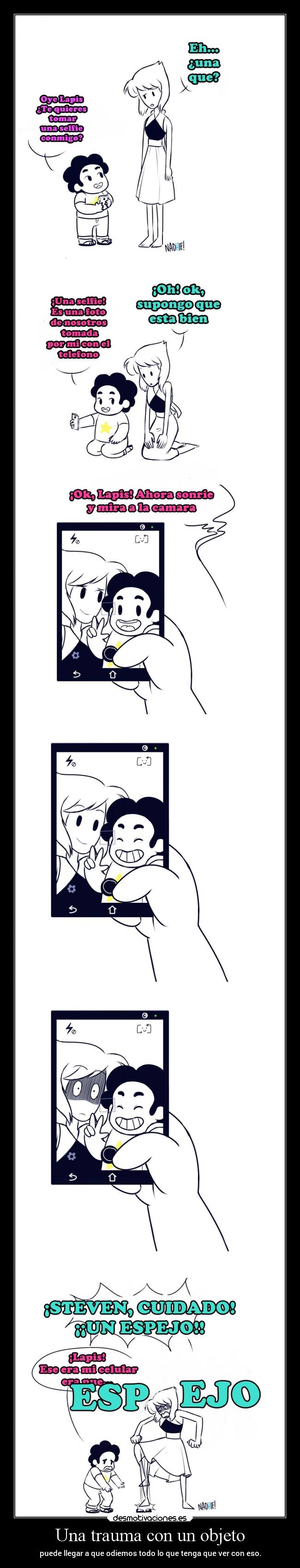 carteles humor selfie steven universe lapislazuli espejo laurasimpson11 desmotivaciones