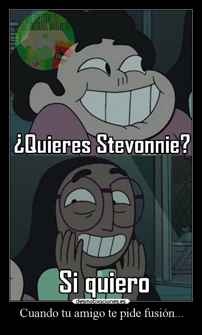 carteles humor steven universe connie laurasimpson11 fusion desmotivaciones